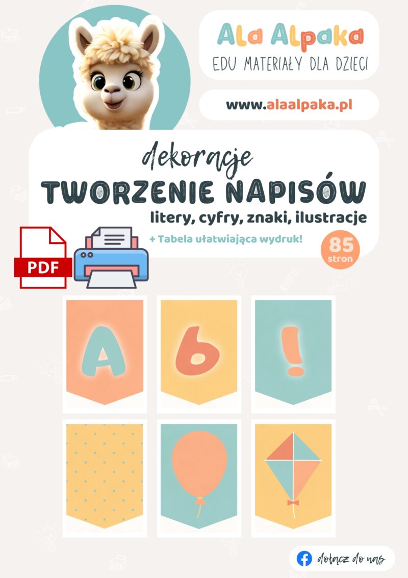 okładka dekoracje tworzenie napisów litery cyfry znaki ilustracje