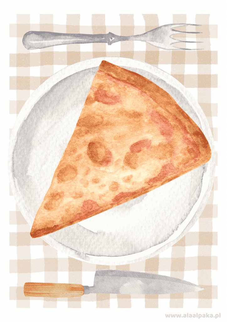 Darmowa wycinanka na Dzień Pizzy - zabawa papierowa