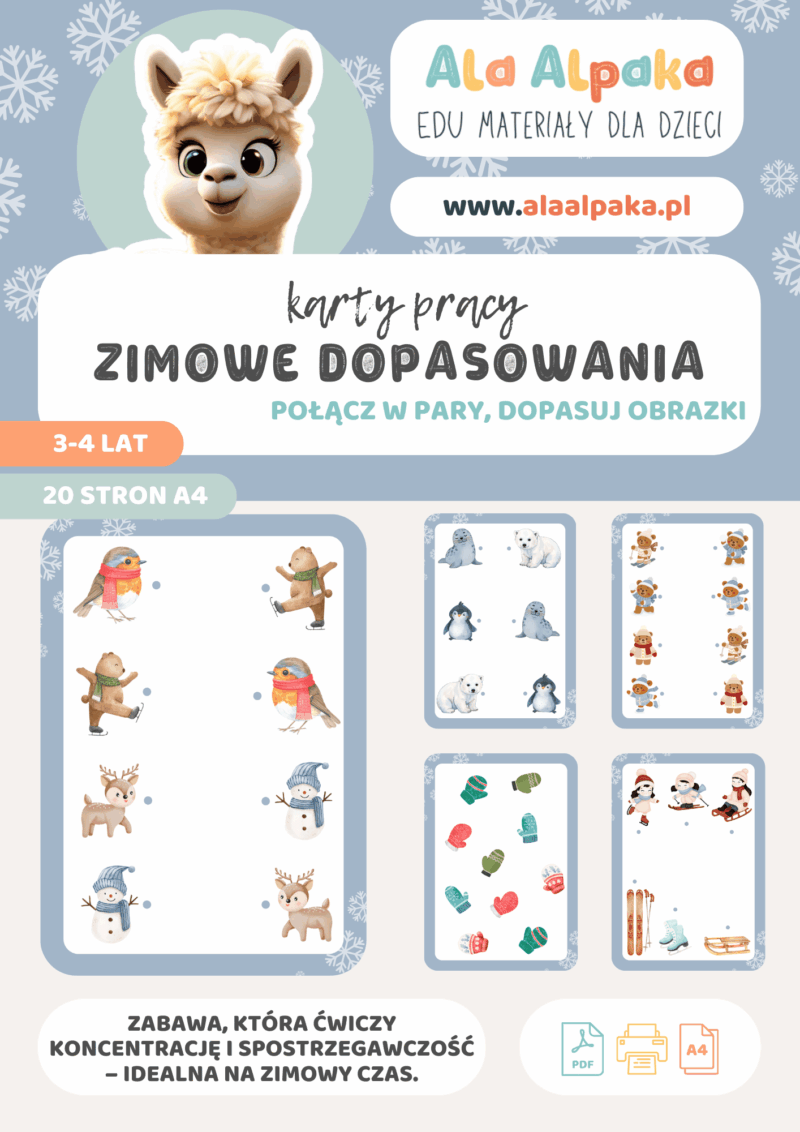 karty pracy zimowe dopasowania