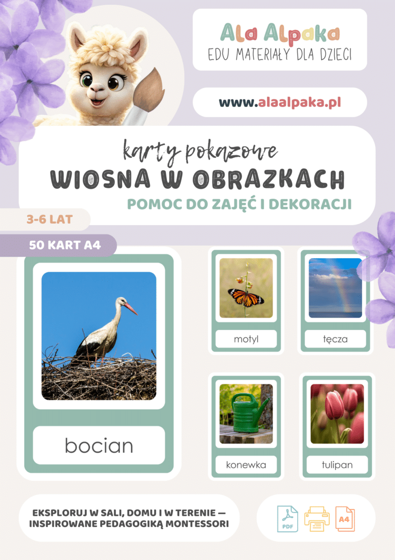 Karty pokazowe WIOSNA