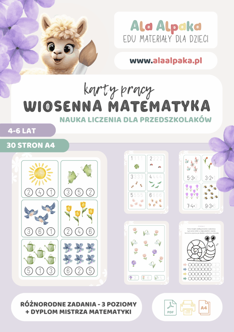 nauka liczenia dla przedszkolaków